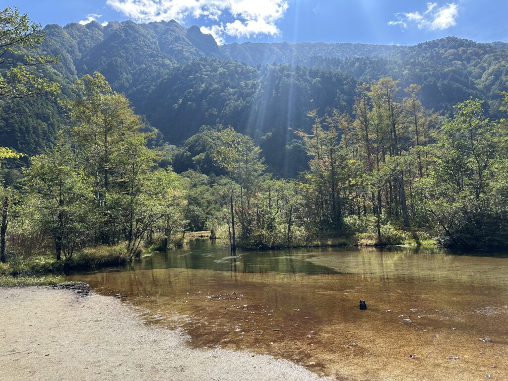 9月下旬の上高地・田代池